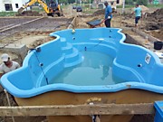 Процесс установки бассейна Севилья